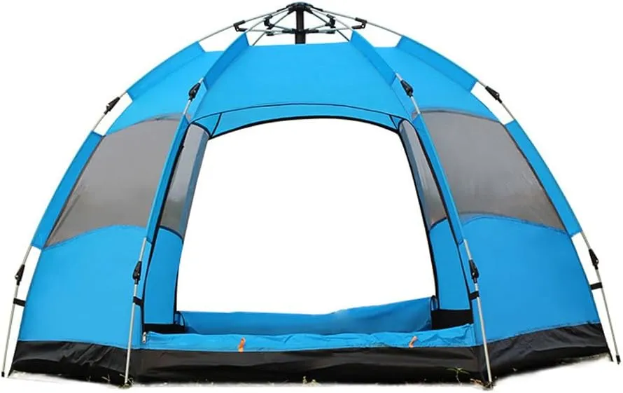 Camping Tent Automatic Double-Layer Quick-Open Tent Breathable and Rainproof for Outdoor Camping Hiking Backpacking Beach