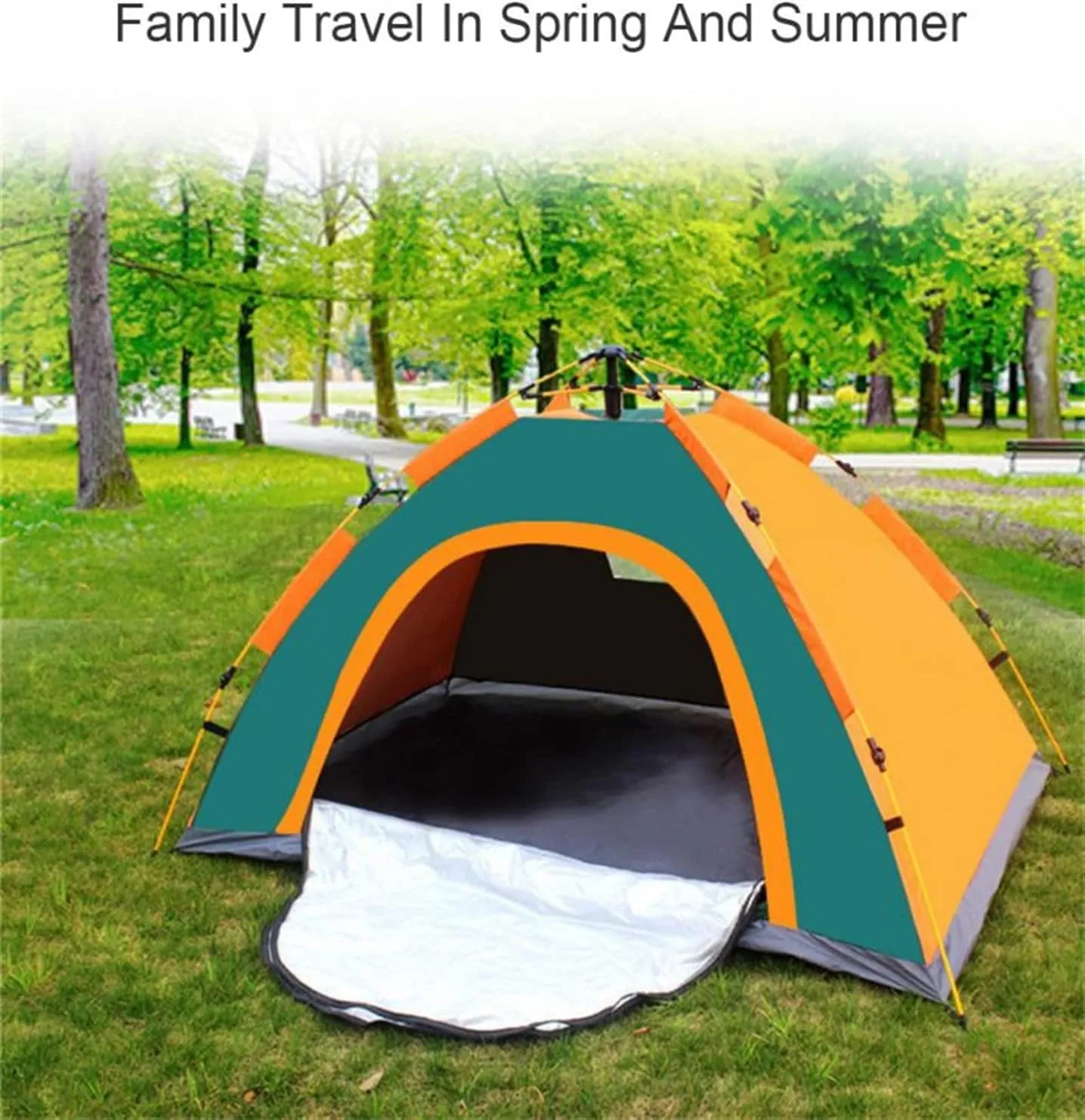 Camping Tent Folding Automatic Tent 2-3-4 Person Waterproof Sturdy 4 Season Beach Fishing Tents Quickly Open Outdoor Camping Gear ?ad?r