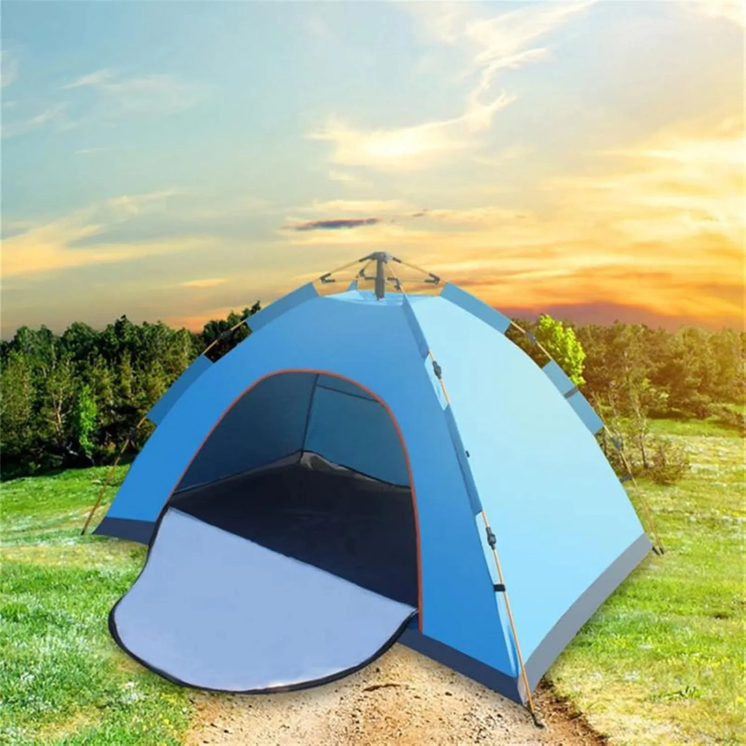 Camping Tent Folding Automatic Tent 2-3-4 Person Waterproof Sturdy 4 Season Beach Fishing Tents Quickly Open Outdoor Camping Gear ?ad?r