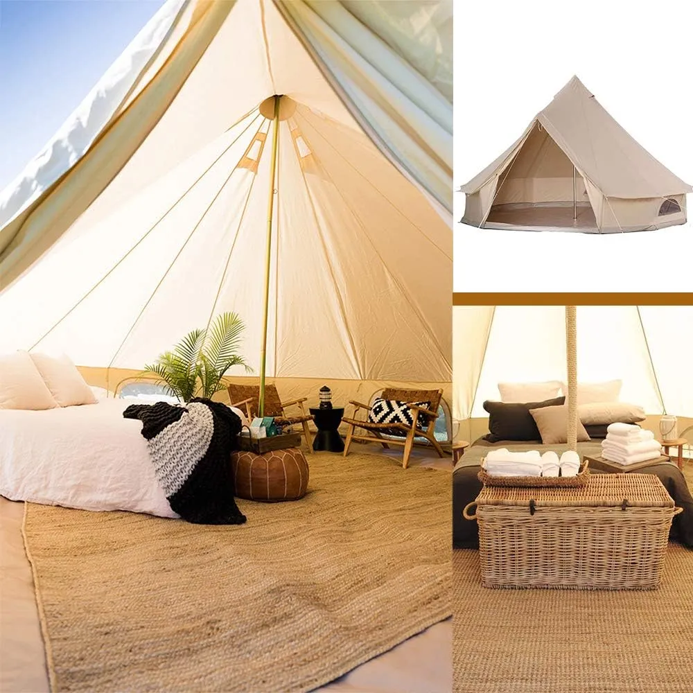 Camping Tent Large Waterproof Tipi Tents Double Layer Family Tent for Camping, Traveling, Backpacking, Hiking, Outdoors