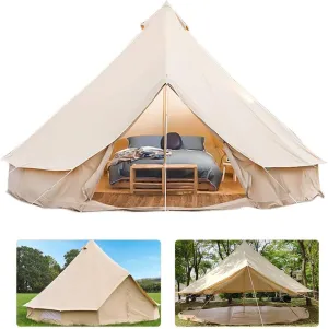 Camping Tent Large Waterproof Tipi Tents Double Layer Family Tent for Camping, Traveling, Backpacking, Hiking, Outdoors