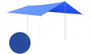 Camping Tent Rain Fly Tent Tarp Outdoor Tarpaulin Awning Waterproof Canopy 5-8 People for Camping Outdoor Travel (Blue)