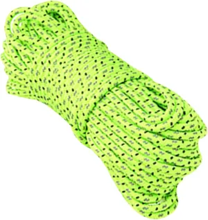 Camping Tent Ropes 20m Long Reflective Canopy Ropes Tent Fixing Ropes Easy to Carry for Hiking Traveling
