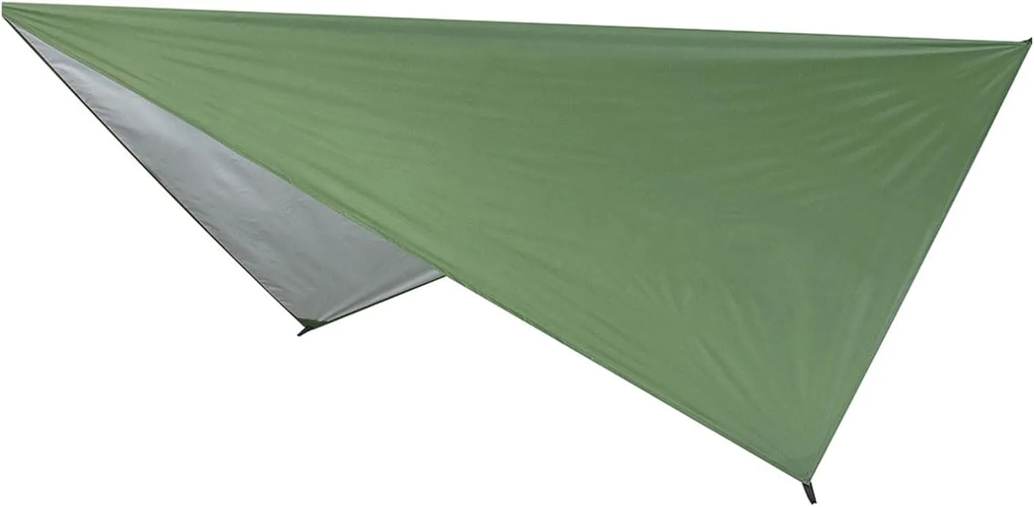 Camping Tent Tarp, Waterproof Sunproof Tent Canopy, Lightweight Hammock Sun Shelter Shade Tent Tarp Awning Canopy, Portable Family Beach Tent Sun Shade Canopy for(300x300CM-Silvery Green)