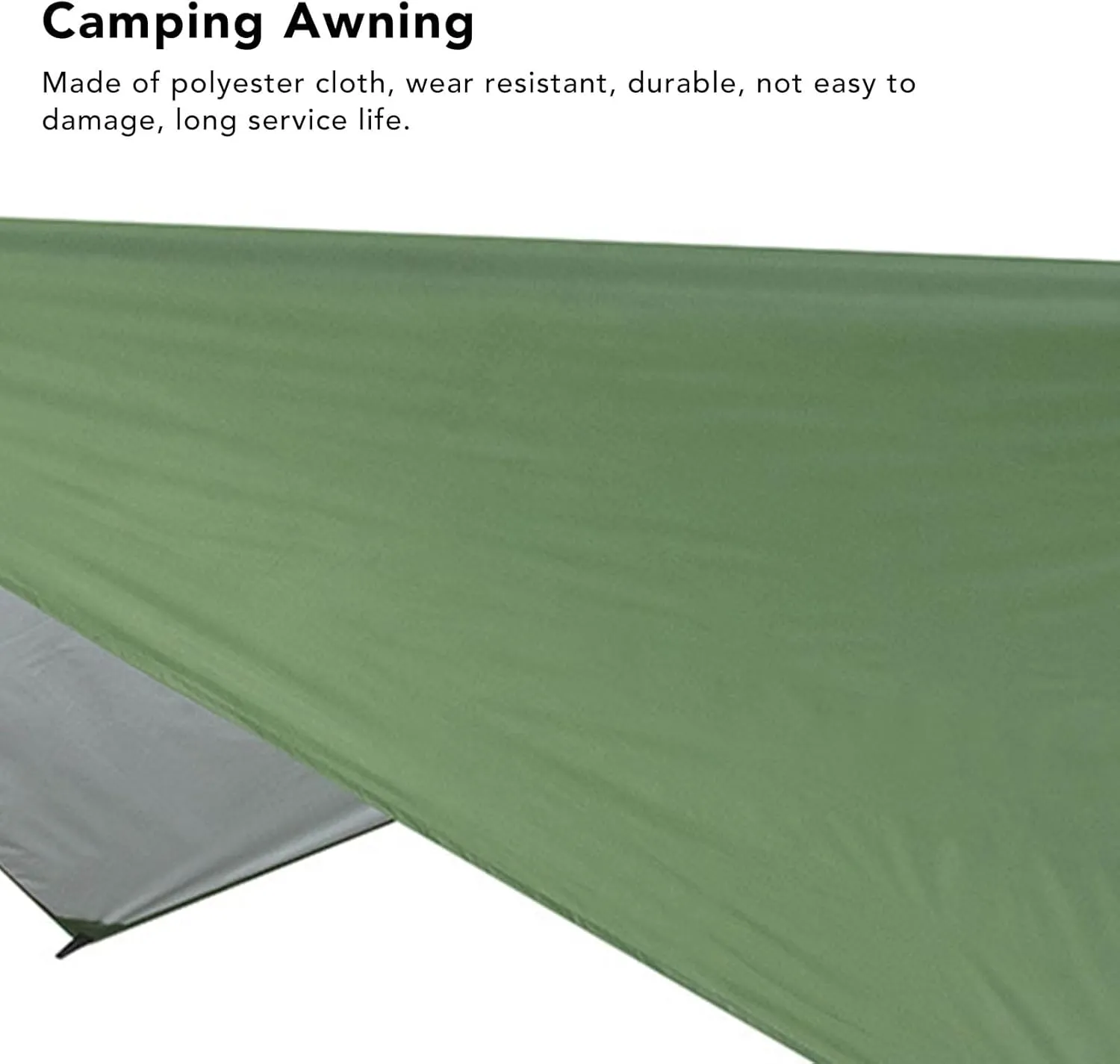 Camping Tent Tarp, Waterproof Sunproof Tent Canopy, Lightweight Hammock Sun Shelter Shade Tent Tarp Awning Canopy, Portable Family Beach Tent Sun Shade Canopy for(300x300CM-Silvery Green)