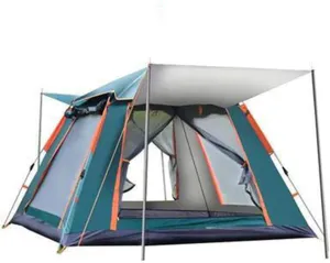 Camping Tents Shelter Portable Waterproof Hold 2-3 Persons Instant Setup Pop Up Tent with Top Rainfly Double Doors Mesh Windows UV Protection for Camping Hiking Mountaineering