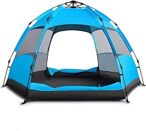 Camping Tents Shelters Ultra Large Pop up Camping Tent for 5 to 7 Personautomatic Opening Hexangular Hydraulic Double Layer Tenttrekking and Camping