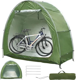 Can Be Spliced Motorcycle Tent, Bike Tent Outdoor Storage, Multiple Splices Possible, Built-in Storage Pockets and Ventilation Windows, Rainproof Zippers, for Outdoor Bike Storage, Patio Tools