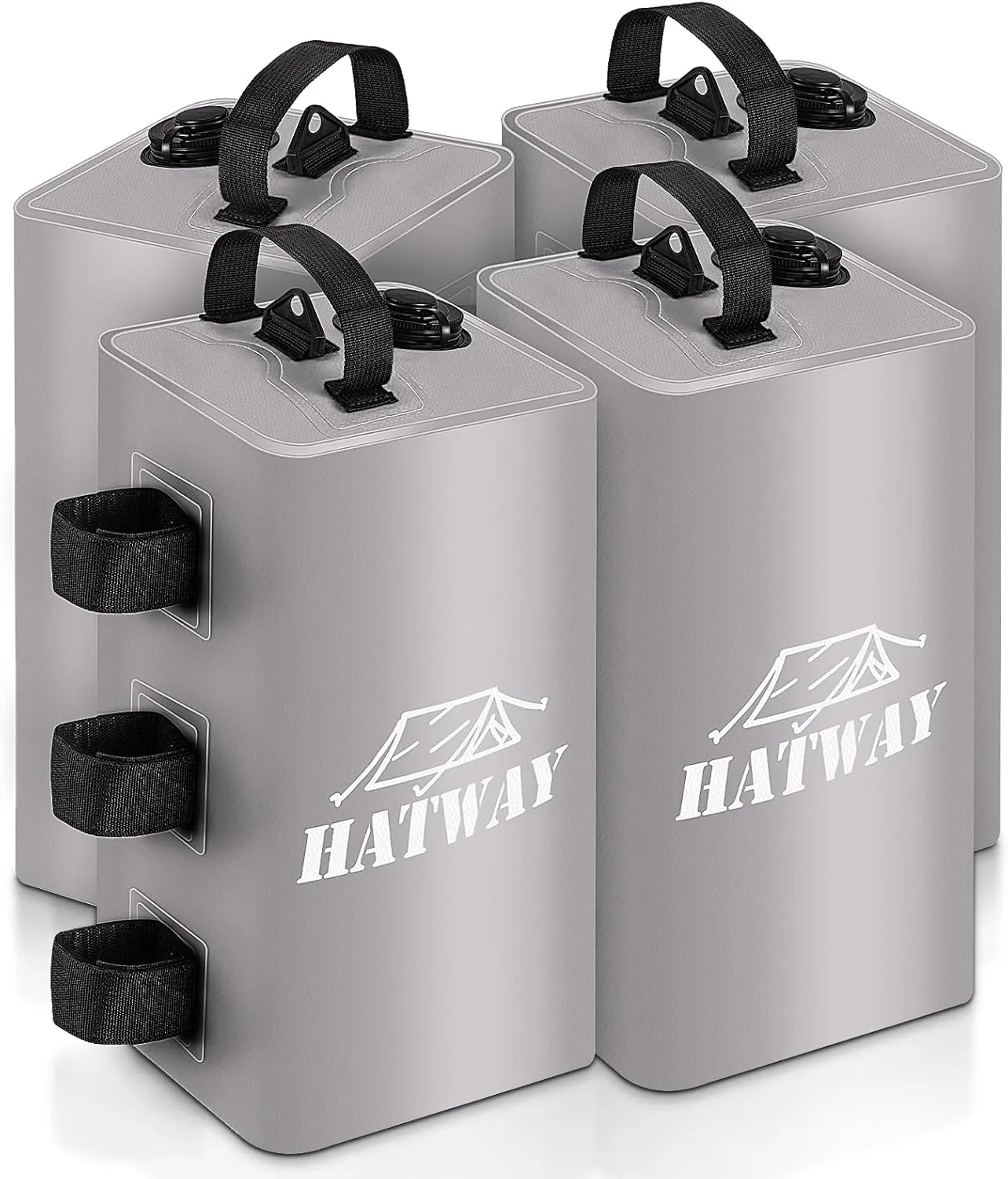 Canopy Water Weight Bag,88 LBS Water Tent Weights Set of 4 Leg Weights for Pop Up Canopy,Gazebo,Canopies,Tent-4 * 10L-Gray