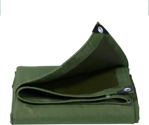 Canvas Tarps Truck Tarp Waterproof 3x3ft, Heavy Duty Tarpaulin Cover, tarp Cover Waterproof with Aluminum Grommets, Heavy Duty Thick Material, for Roof, Outdoor, Patio