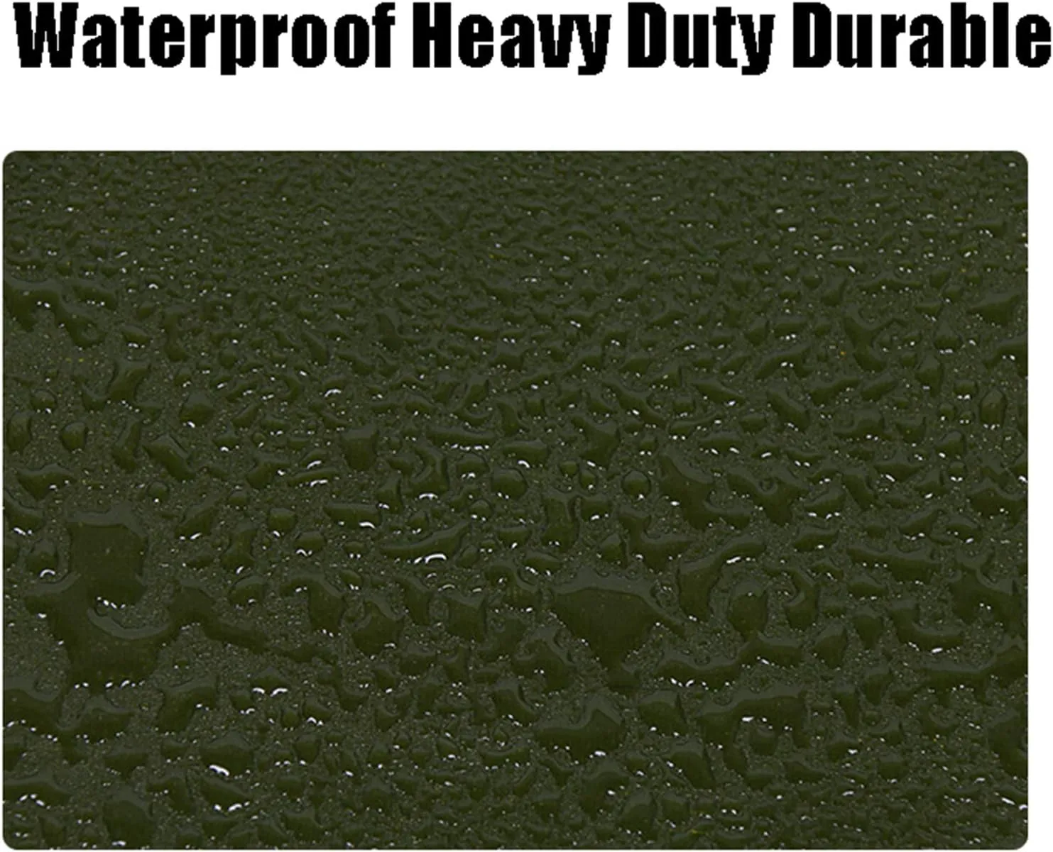 Canvas Tarps Truck Tarp Waterproof 3x3ft, Heavy Duty Tarpaulin Cover, tarp Cover Waterproof with Aluminum Grommets, Heavy Duty Thick Material, for Roof, Outdoor, Patio
