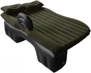 Car Air Mattress for Lacrosse 2005–2009, Inflatable Back Seat Sleeping Pad with Pump & 2 Pillows, Folding Portable Camping Bed for Travel& Road Trips,Black