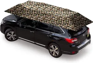 Car Sunshades Portable Car Tent Semi-Automatic Folded Universal Car Umbrella Cover Carport with Sun Shade Anti-UV, Water-Proof, Snow Wind Proof Outdoor Camping Tent