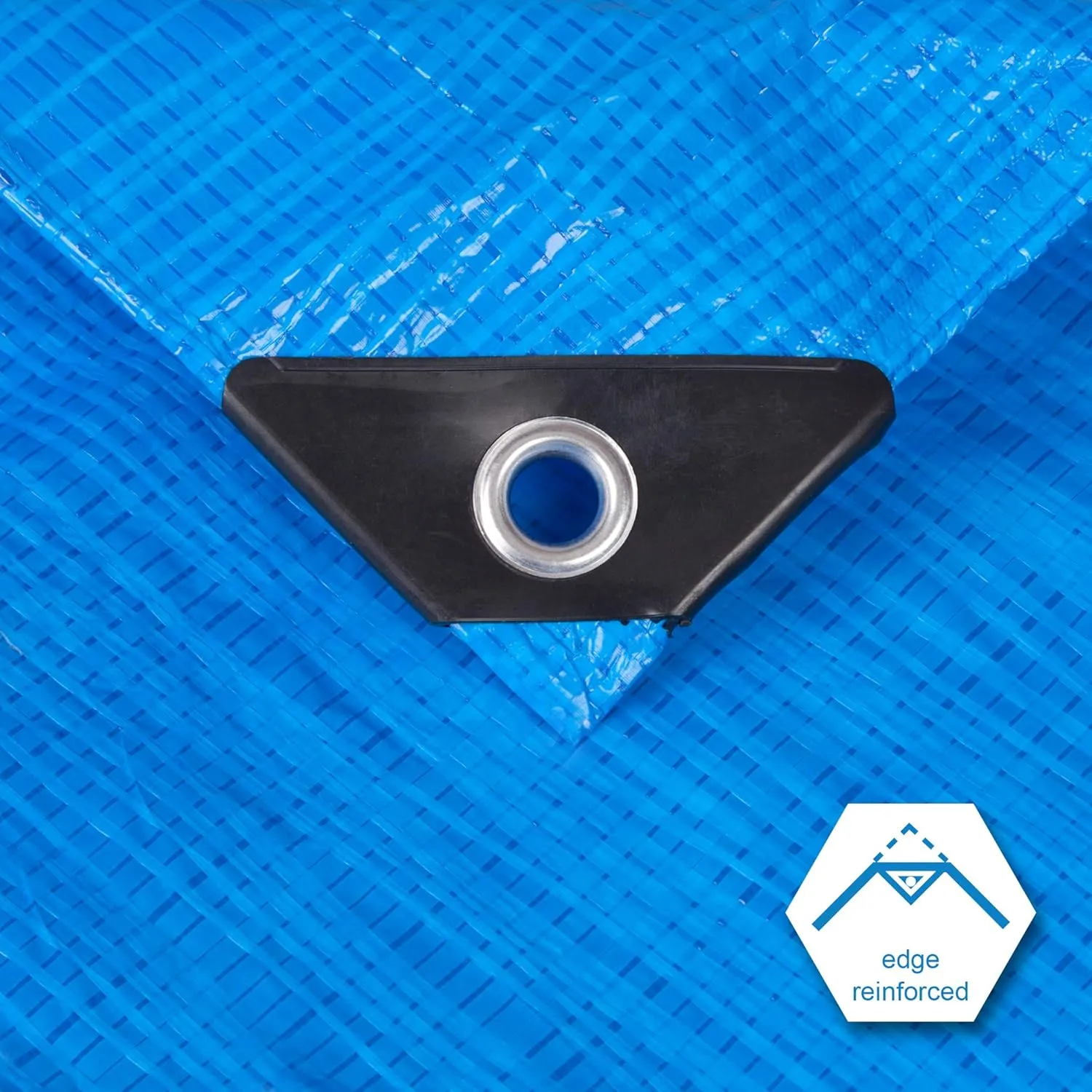 CARTMAN Finished Size 30x40 Feet Blue Poly Tarp 5 Mil Thick, Multipurpose Protective Cover for Camping, Tent, Boat, RV, Car
