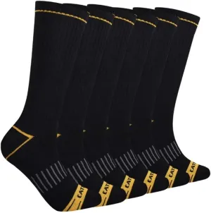 CAT Men's 6-Pack Half Cushioned Crew Socks