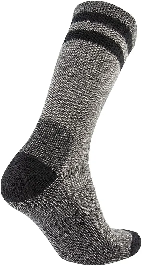 Cerebro Merino Wool Socks for Men, Cushioned Mid-calf Socks Moisture Wicking Men's Hiking Socks for Home, Trekking, Outdoors