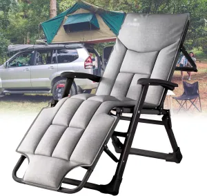 Chair, Premium Lawn Recliner Folding Portable Chaise, Chaise Lounge Chair for Patio Beach Camping Pool Sun Tanning