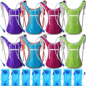 Chunful Hydration Backpack with 2 L Water Bladder Lightweight Hydration Bladder Pack for Women Teenagers Water Backpack Outdoor for Hiking Cycling Camping Music Festival