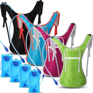 Chunful Hydration Backpack with 2L Water Bladder, Lightweight Hydration Pack Outdoor Water Backpack for Men Women Running Cycling Biking Climbing
