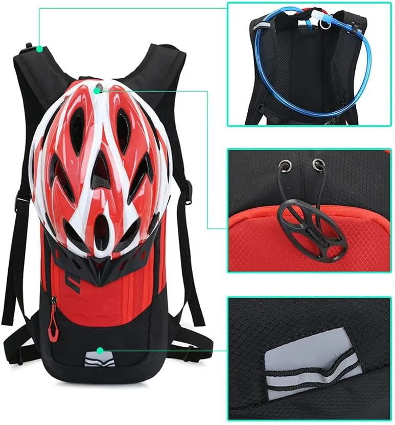 Clakllie Hydration Backpack with 2L Hydration Bladder Water Backpack for Hiking Hydration Pack Running Cycling Daypacks