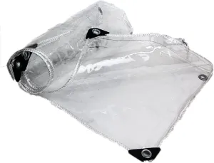 Clear Plastic Tarps Heavy Duty Waterproof 1.1x2.9m, PVC Tarpaulin Duffel Bag, with Grommets, Heat Preservation, for Outdoor Shelter, Roof Cover, Garden Shade, Camping (1.1x2.9m)