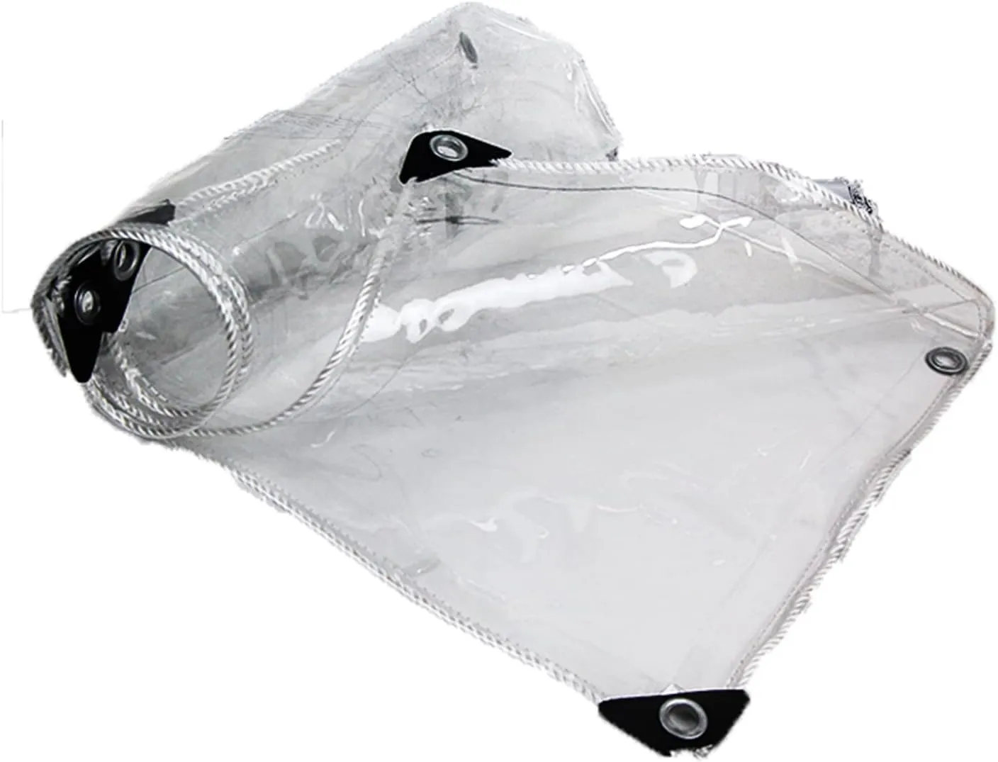 Clear Plastic Tarps Heavy Duty Waterproof 1.4x1.7m, PVC Tarpaulin Duffel Bag, with Grommets, Heat Preservation, for Outdoor Shelter, Roof Cover, Garden Shade, Camping (1.4x1.7m)