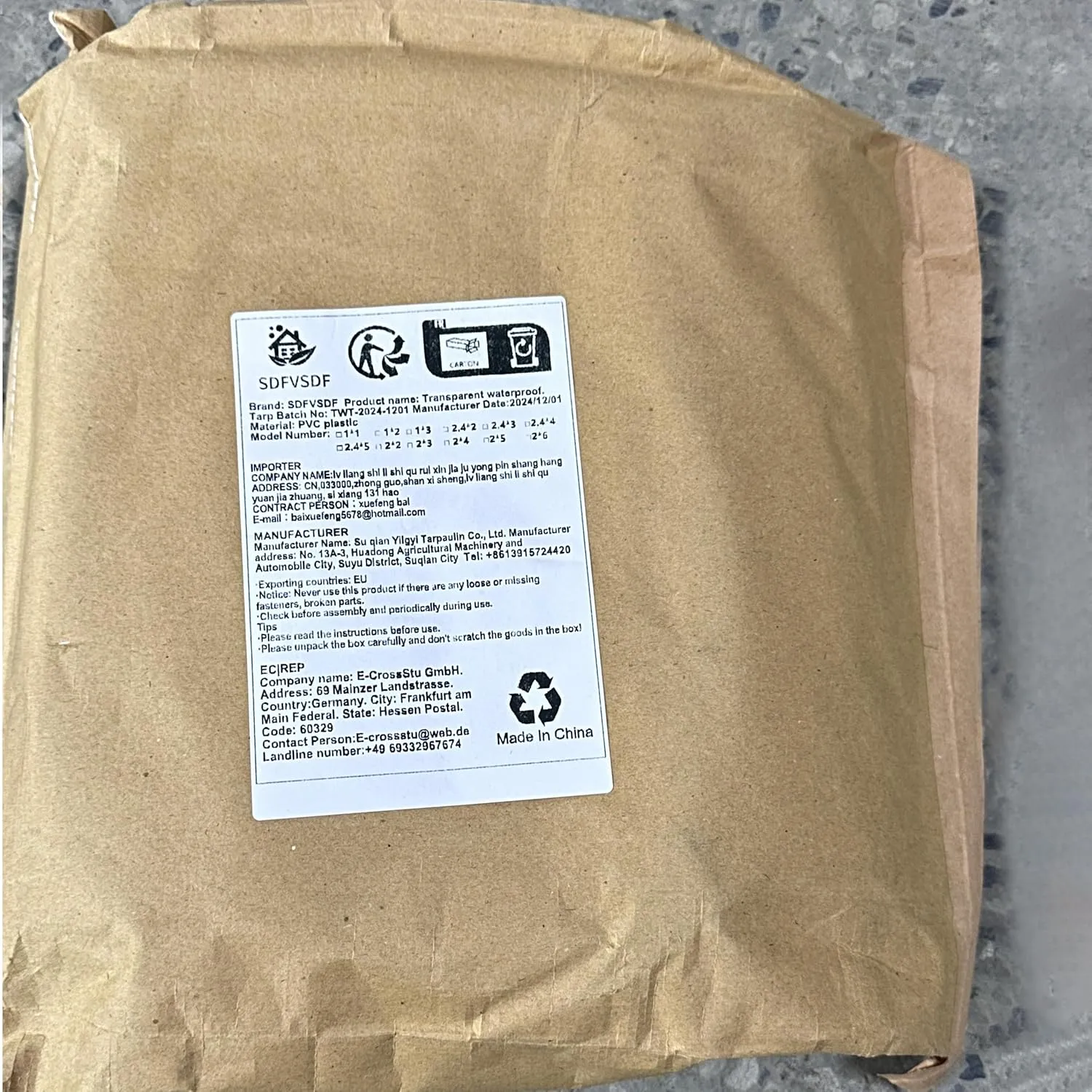 Clear Tarp, Transparent Tarp Heavy Duty Waterproof with Grommets, Reinforced Edges are Durable, Thick and Tear-Resistant, Multipurpose Greenhouse, Outdoor Porches, Nursery, Etc. Against Rain