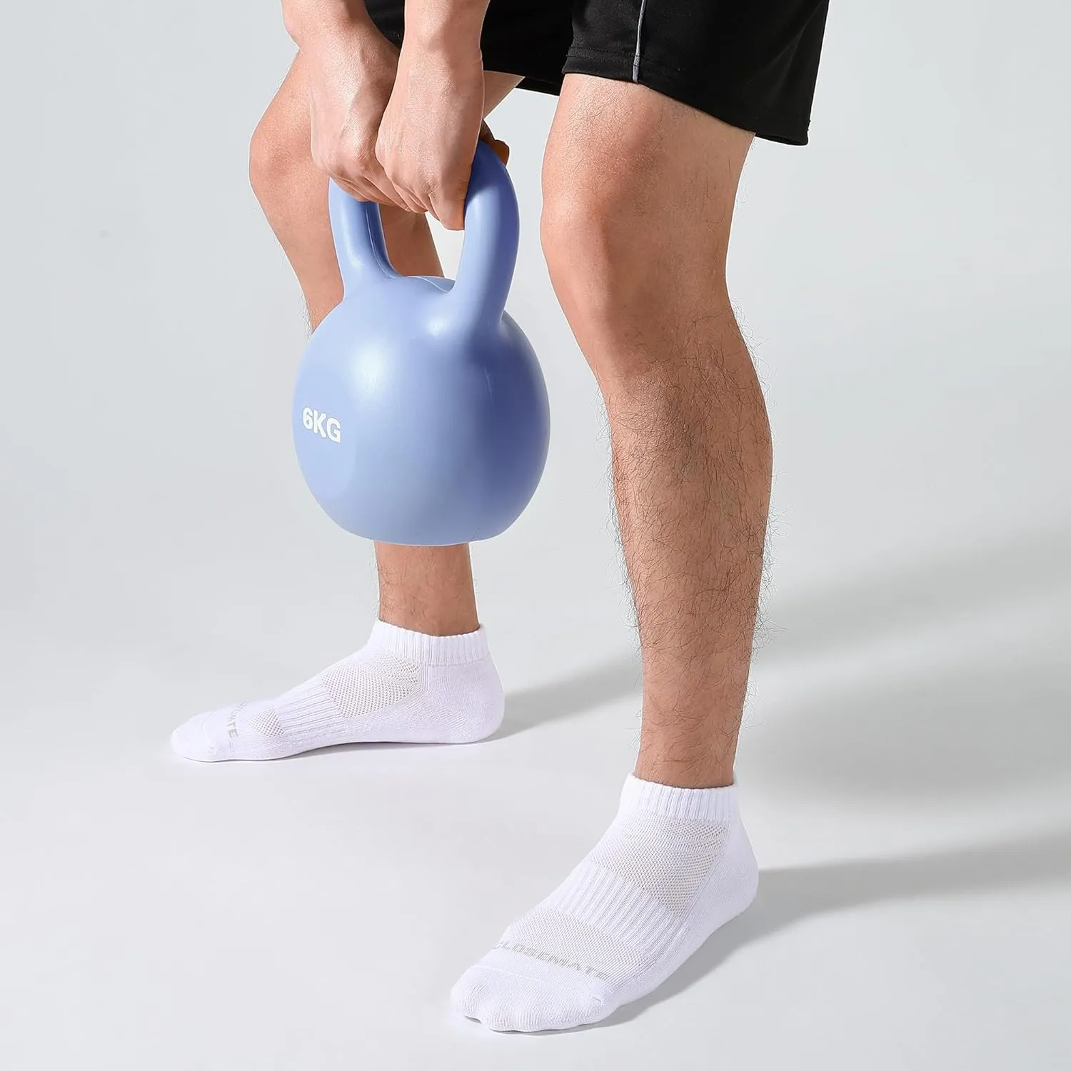 CLOSEMATE Comfortable Cotton Cushioned Ankle Low Cut Socks for Men Women Non Slip and Breathable for Running 6 Pairs