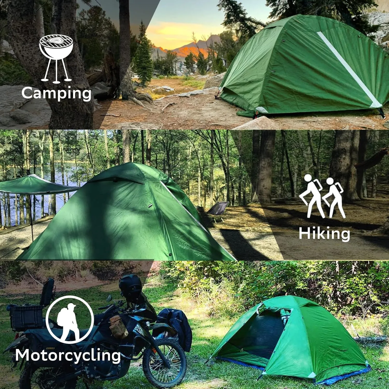 Clostnature Crux Lightweight Tent for Backpacking - 1/2/3/4 Person Ultralight Backpacking Tent, Waterproof Easy Setup Camping Tent, Hiking Tent for Outdoor, Hiking and Mountaineering