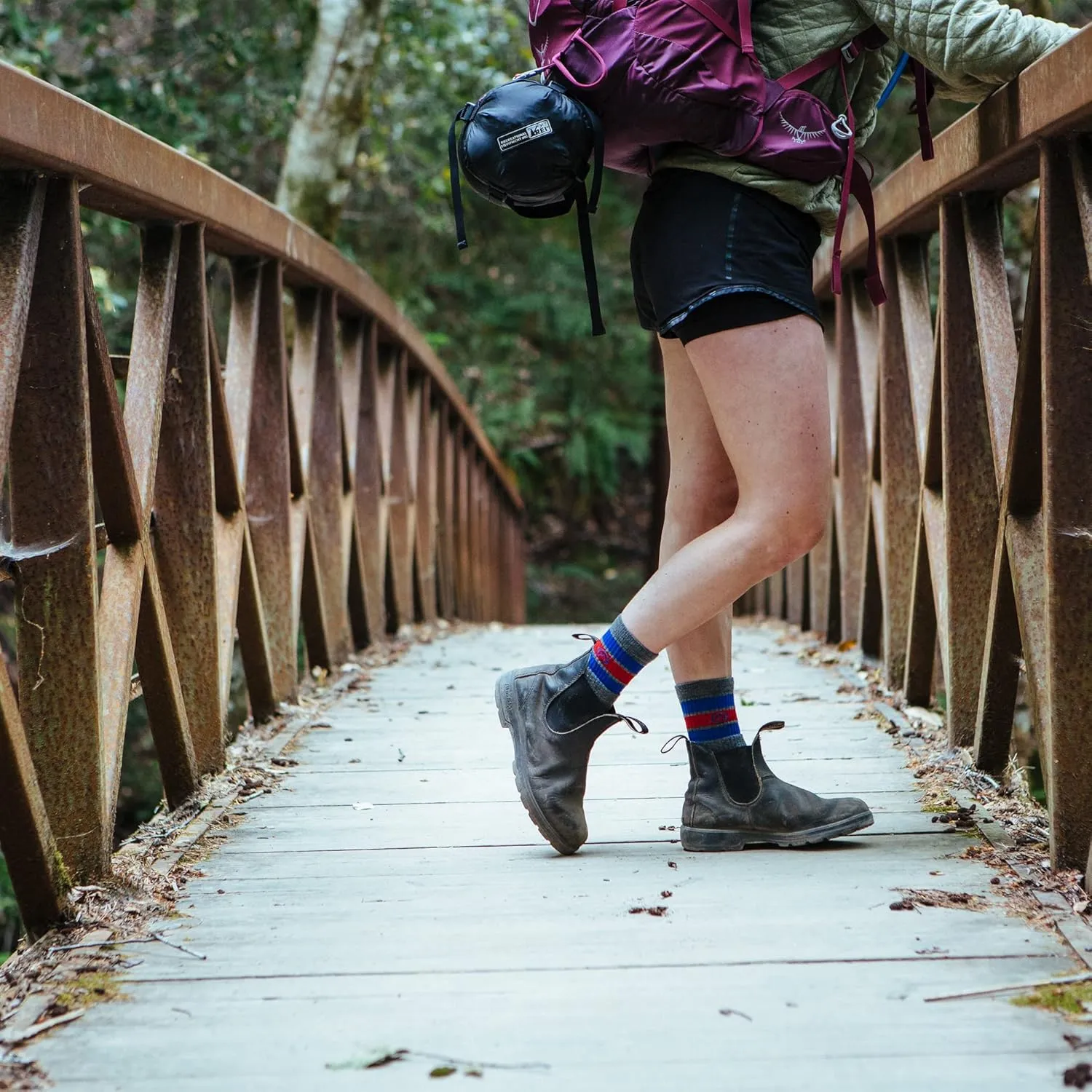 CloudLine Merino Wool Hiking Socks for Men and Women - Cushioned, Soft, Anti-Blister, Moisture Wicking, Made in USA - 1 Pair
