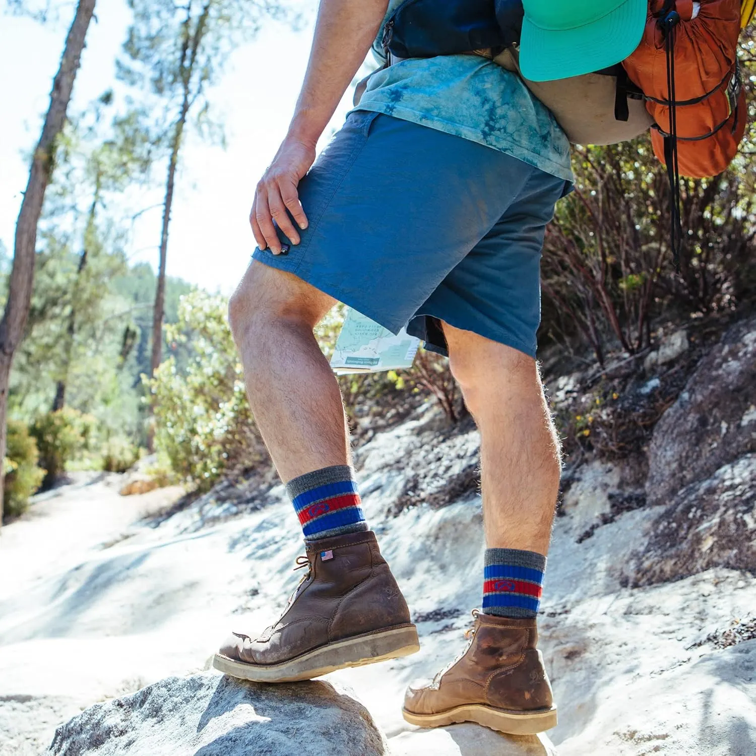 CloudLine Merino Wool Hiking Socks for Men and Women - Cushioned, Soft, Anti-Blister, Moisture Wicking, Made in USA - 1 Pair