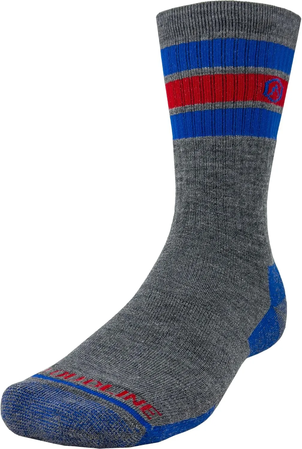 CloudLine Merino Wool Hiking Socks for Men and Women - Cushioned, Soft, Anti-Blister, Moisture Wicking, Made in USA - 1 Pair