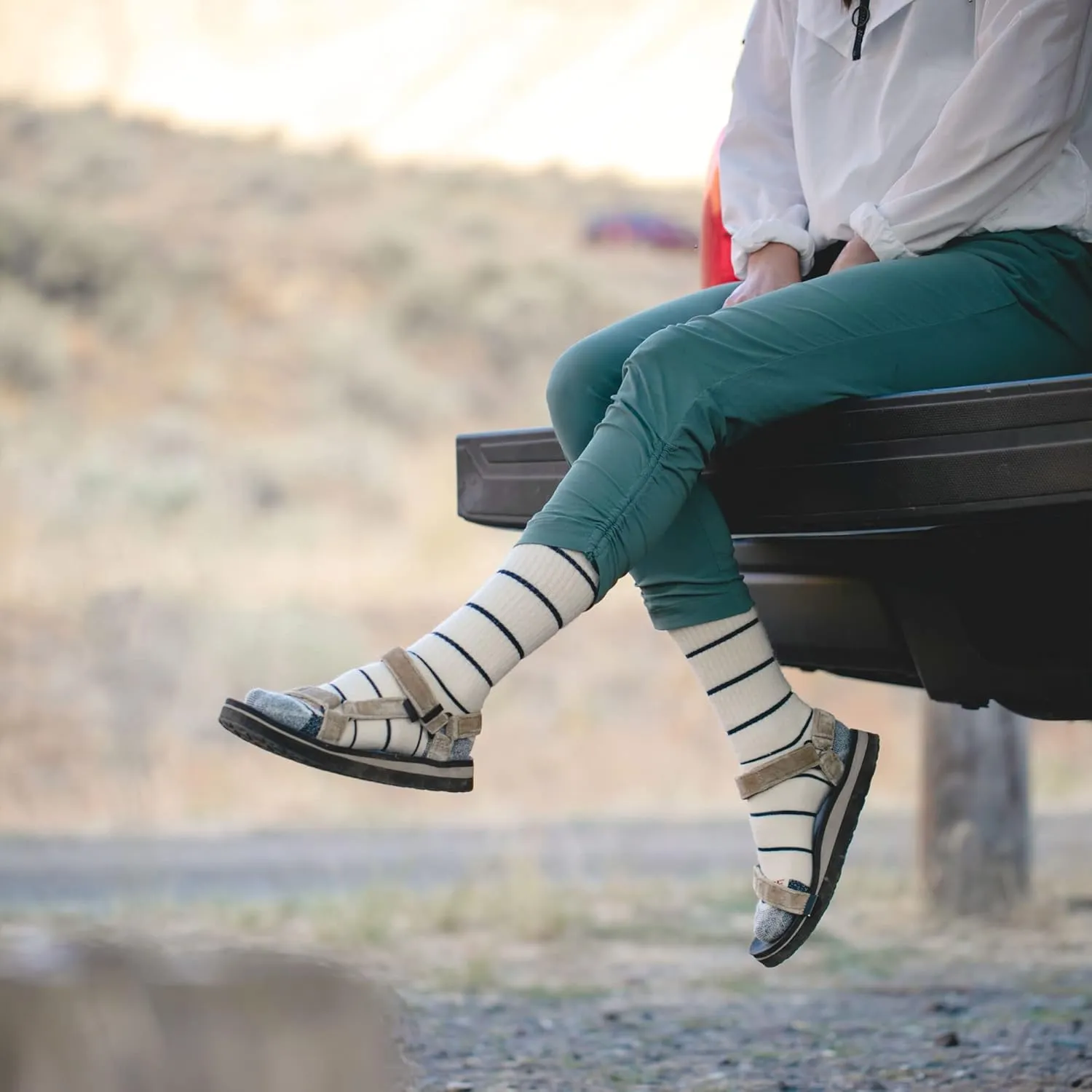 CloudLine Merino Wool Hiking Socks for Women - Full Cushioned, Soft, Anti-Blister, Moisture Wicking, Made in USA - 1 Pair
