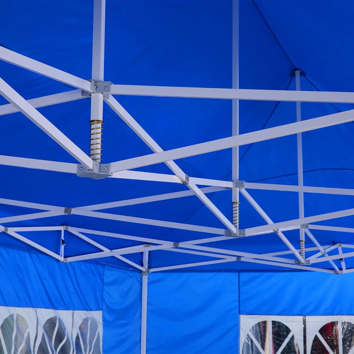 COBIZI 13x26 Pop Up Canopy with 6 Sidewall,Heavy Duty Canopy UPF 50  All Season Wind Waterproof Commercial Outdoor Wedding Party Tents for Parties Canopy Gazebo with Roller Bag(13 x 26 ft White)