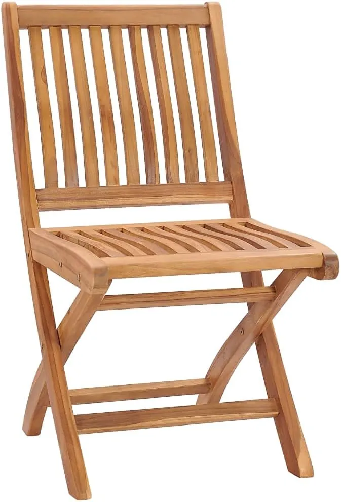 Comfortable Chair Camping Chairs Patio Chairs Kitchen Chairs - Patio Chairs 2 pcs with Red Cushions Solid Teak Wood for Outside Terrace Beaches Campsites