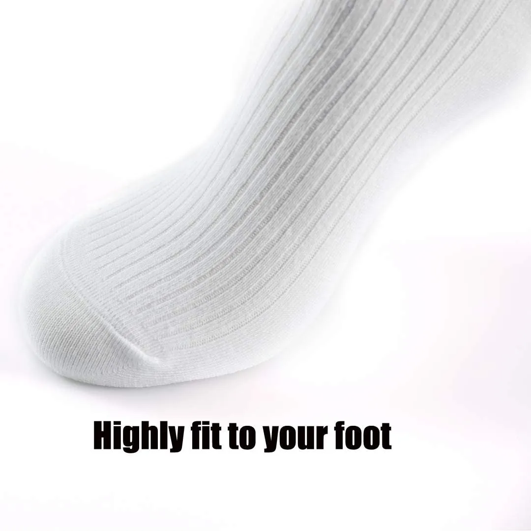 Comfy Quality Soft Breathable PURE Cotton Socks for Men & Women 6 pack