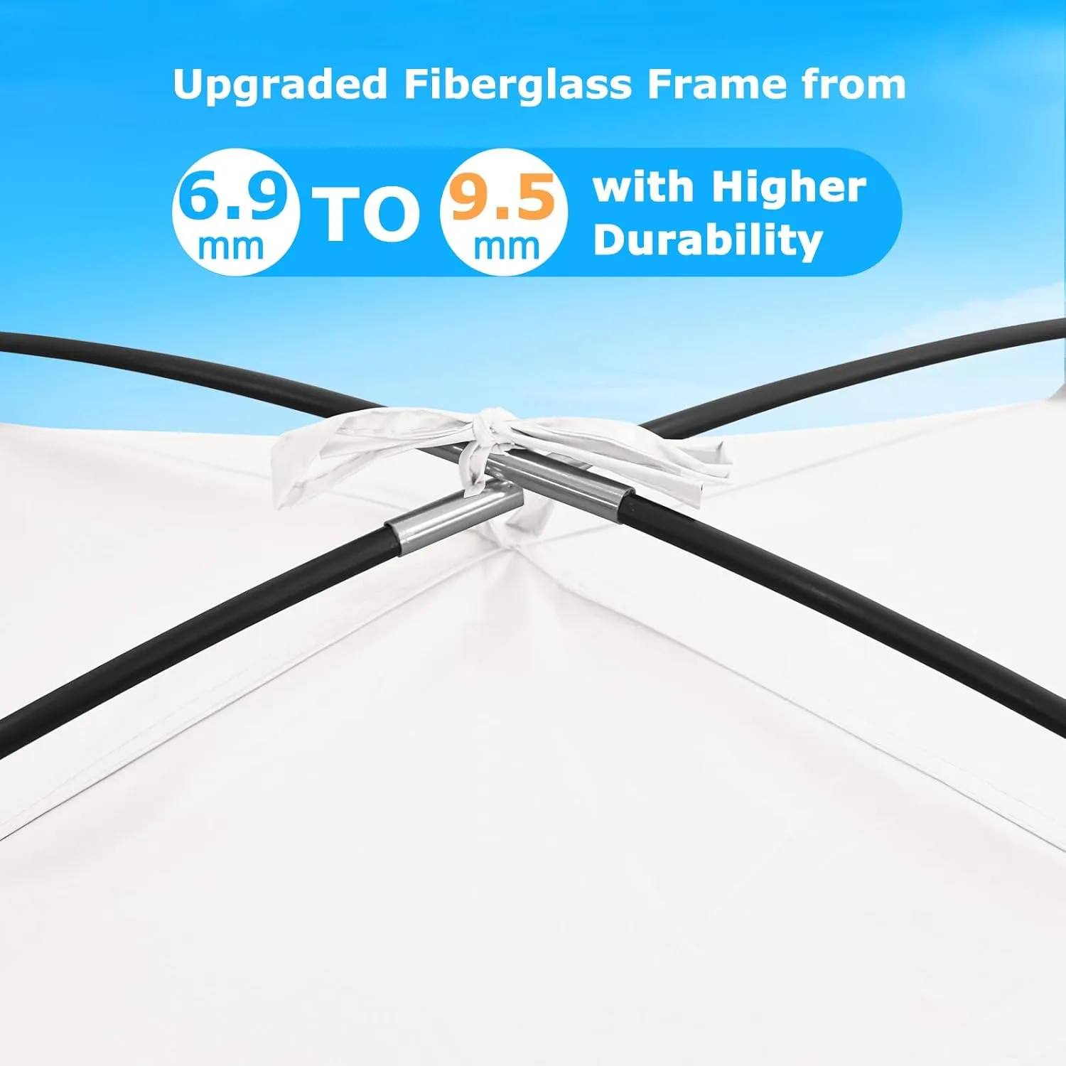 COMMOUDS Beach Tent Sun Shade for 3/4-5/6-7/8-10 Person, UPF 50  Beach Sun Shelter Canopy Tent, Lightweight, Easy Set Up and Carry