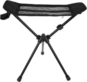 Compact Aluminum Chair with Foot Rest Foldable Stool for Outdoor Adventures