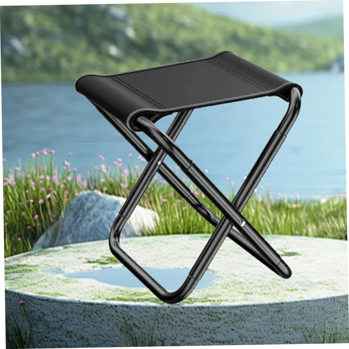 Compact Fold-up Stool Portable Chair for Outdoor Activities Camping Supplies