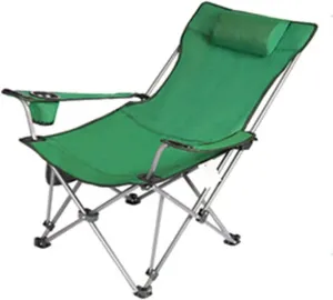 Compactniture Outdoor Folding Chair Portable Lunch Break Recliner Fishing Chair Camping Leisure Stool Director Beach Chair Oxford Cloth Material Occupies Little Space,Blue, Green