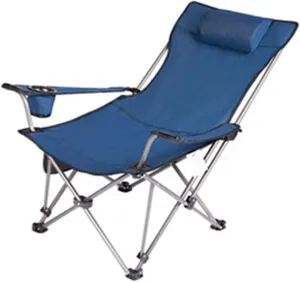 Compactniture Outdoor Folding Chair Portable Lunch Break Recliner Fishing Chair Camping Leisure Stool Director Beach Chair Oxford Cloth Material Occupies Little Space,Blue