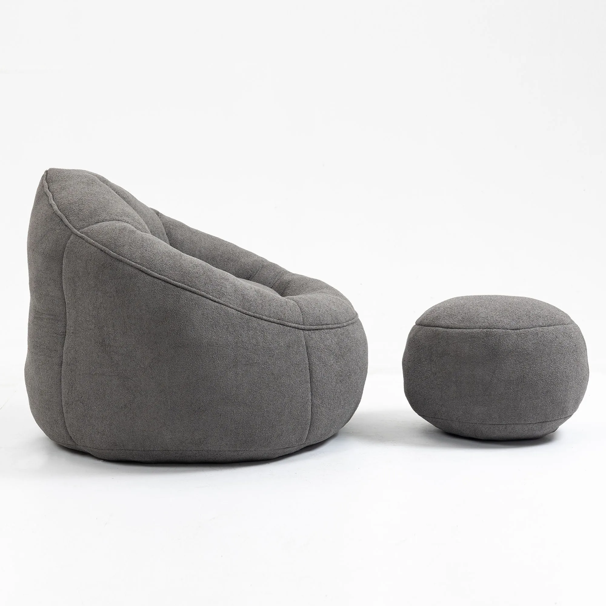 Compressed Padded Foam Bean Foam Footrest Bean Bag Chair Adult Pressure Sofa With Bag Express worldwide Buy-one-get-one-free Bean Chair With High Material Padding Bag Bedding