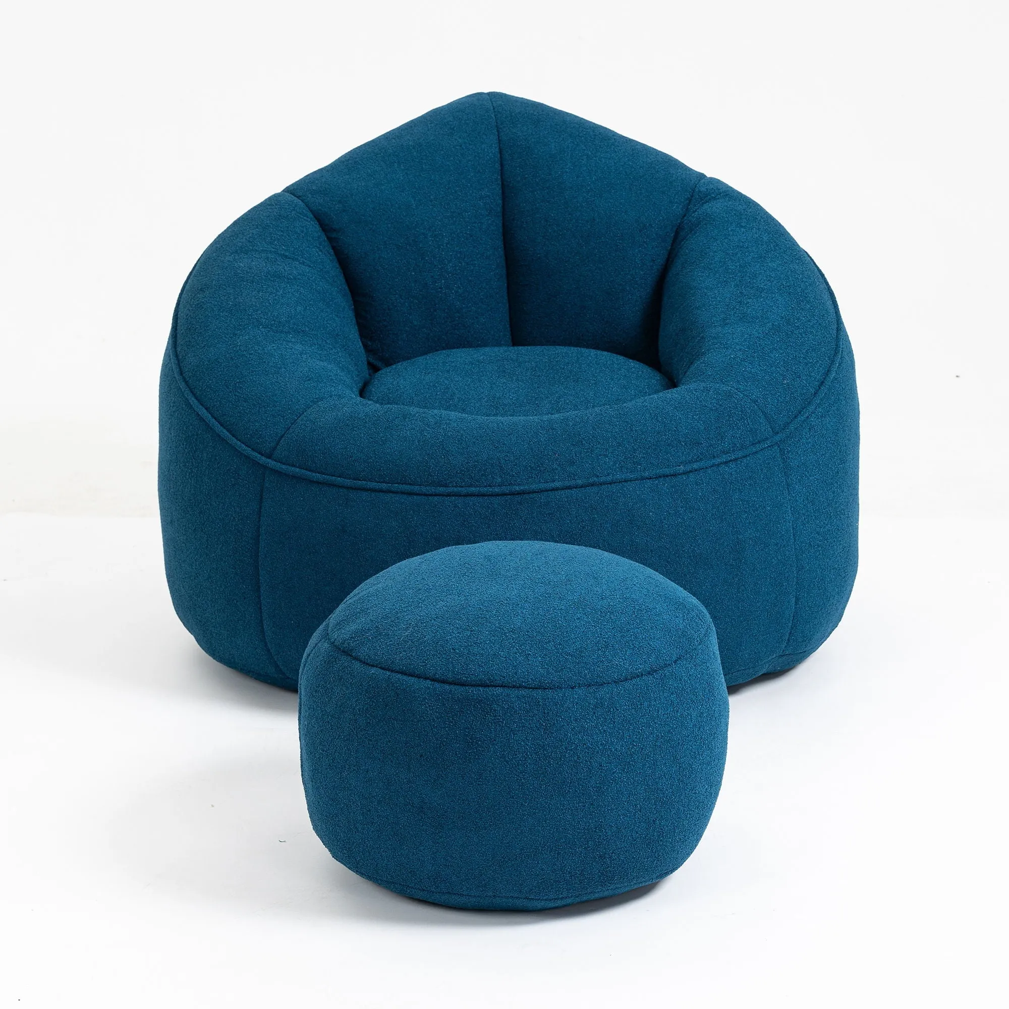 Compressed Padded Foam Bean Foam Footrest Bean Bag Chair Adult Pressure Sofa With Bag Express worldwide Buy-one-get-one-free Bean Chair With High Material Padding Bag Bedding