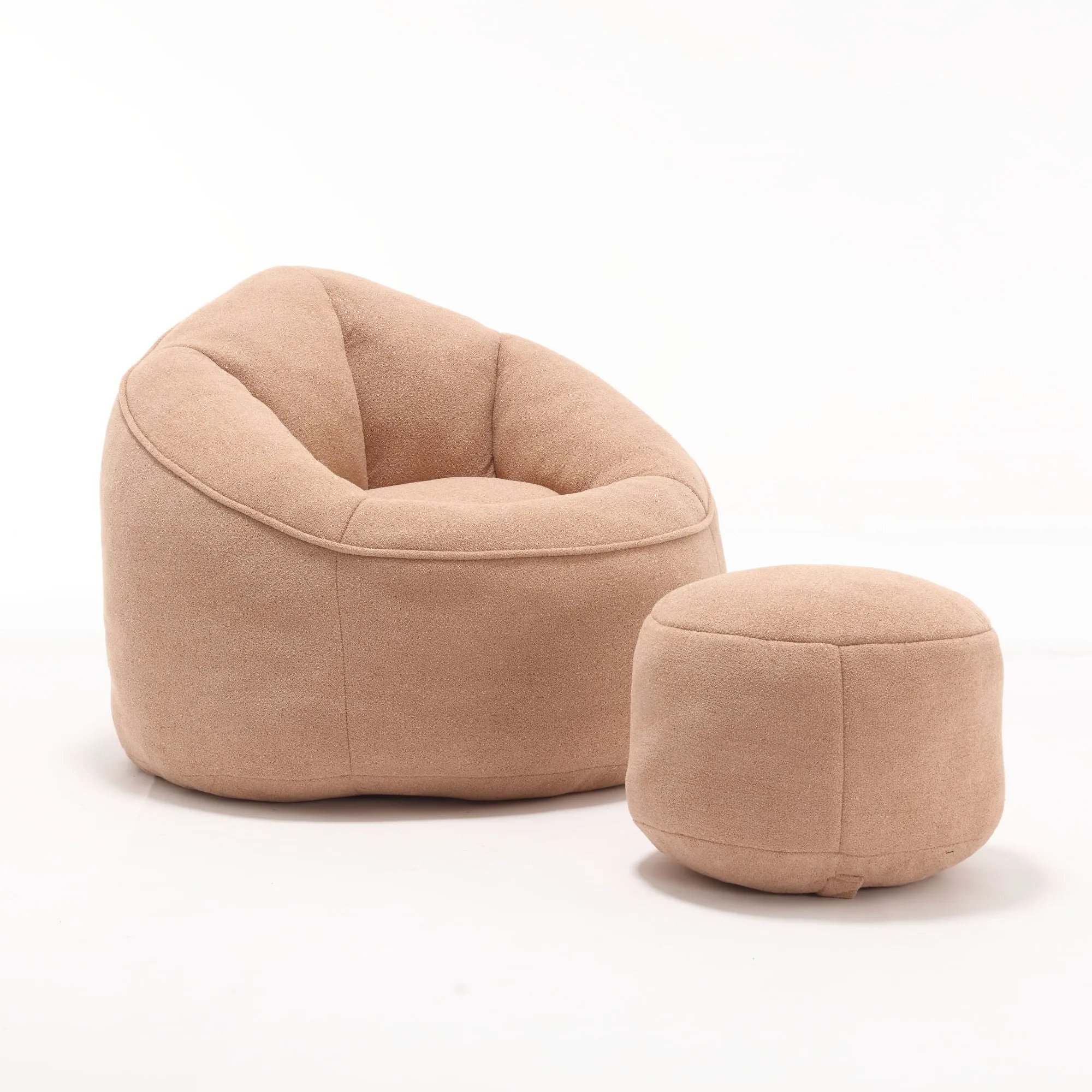 Compressed Padded Foam Bean Foam Footrest Bean Bag Chair Adult Pressure Sofa With Bag Express worldwide Buy-one-get-one-free Bean Chair With High Material Padding Bag Bedding