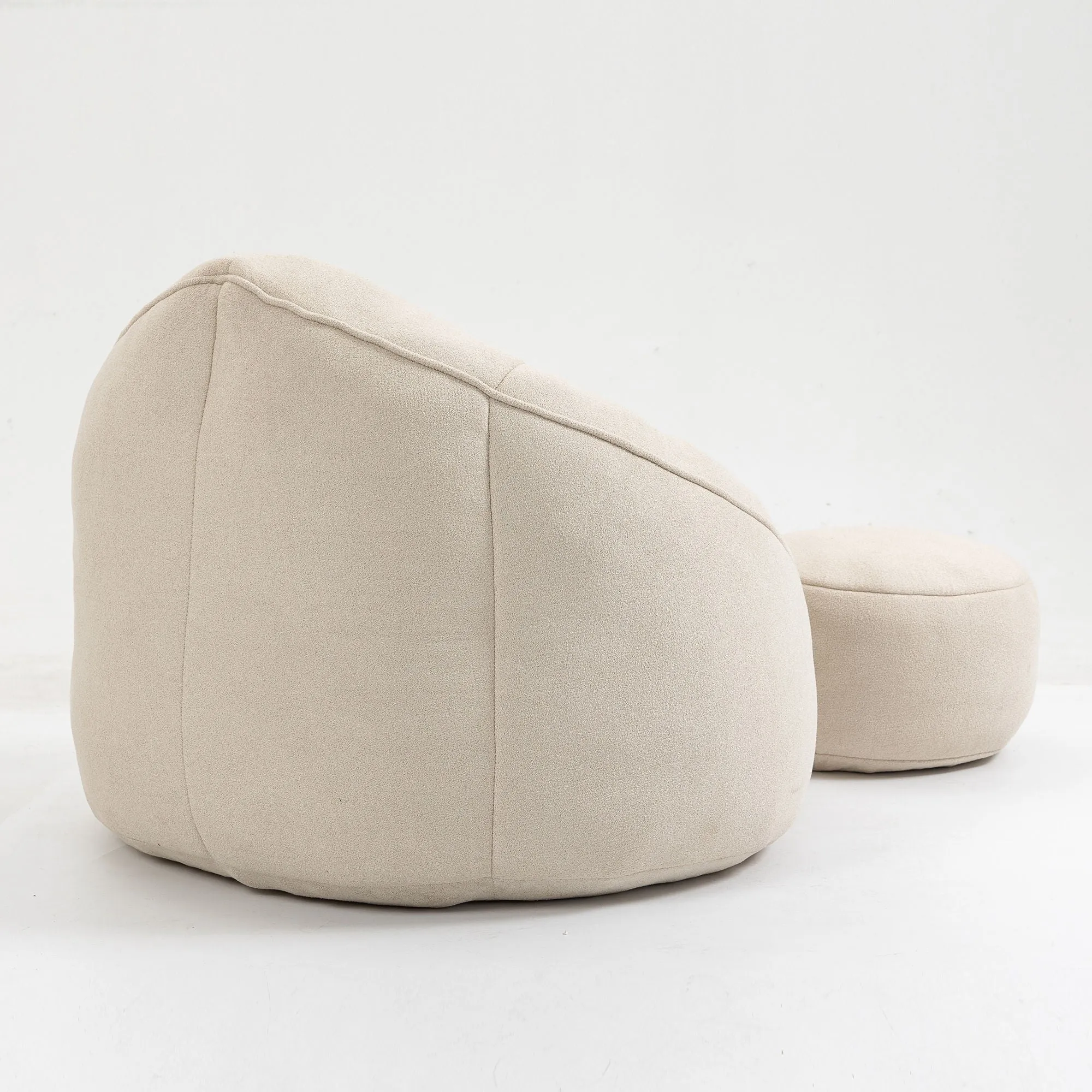 Compressed Padded Foam Bean Foam Footrest Bean Bag Chair Adult Pressure Sofa With Bag Express worldwide Buy-one-get-one-free Bean Chair With High Material Padding Bag Bedding