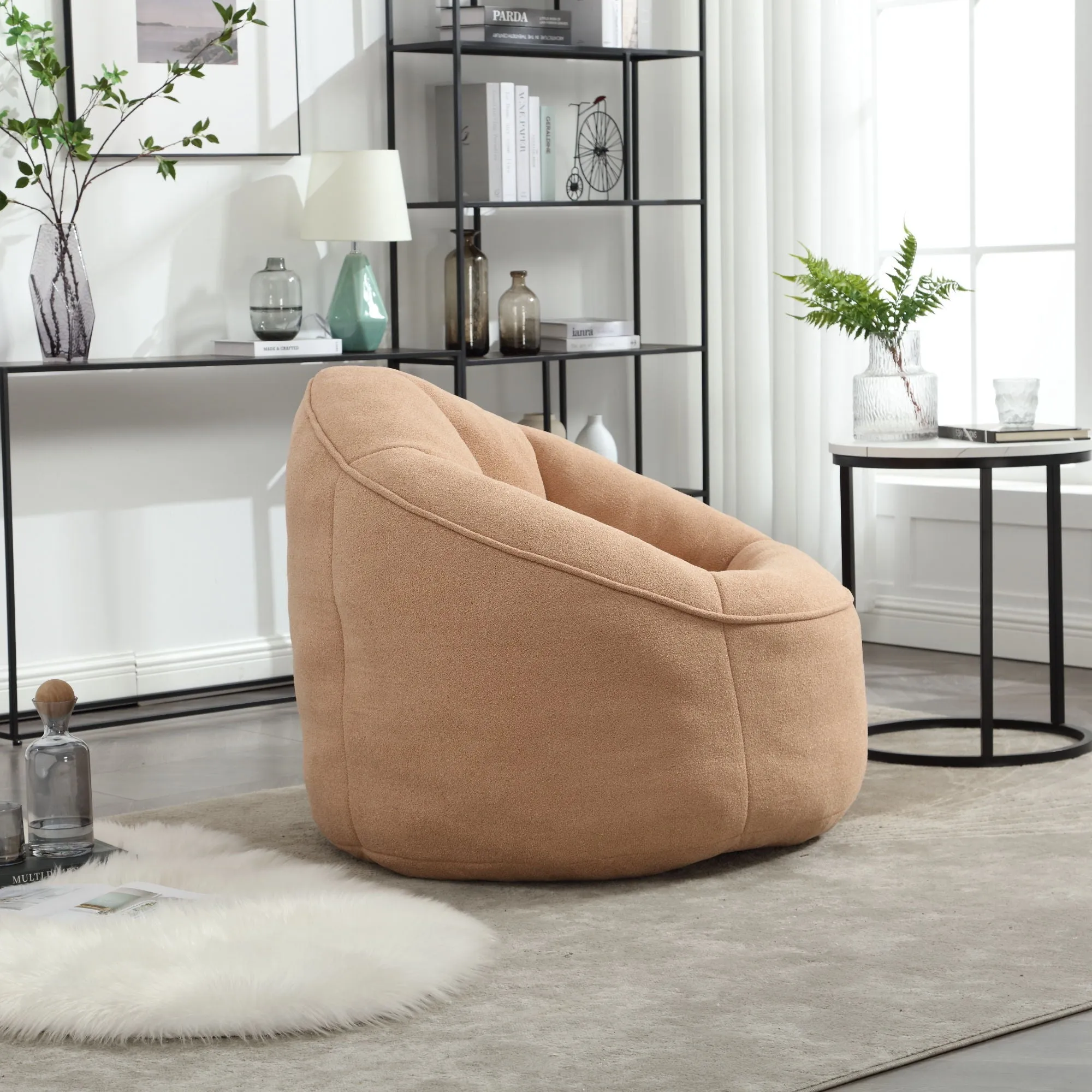 Compressed Padded Foam Bean Foam Footrest Bean Bag Chair Adult Pressure Sofa With Bag Express worldwide Buy-one-get-one-free Bean Chair With High Material Padding Bag Bedding