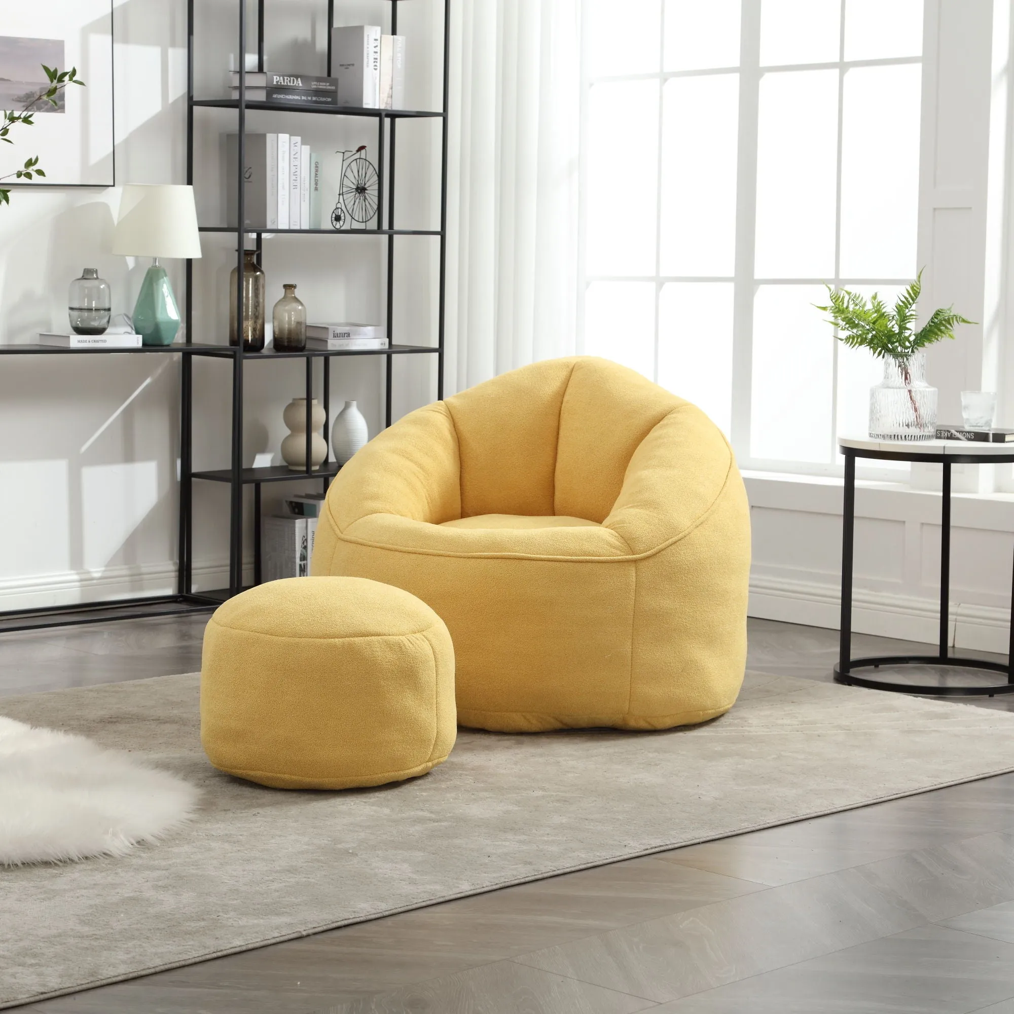 Compressed Padded Foam Bean Foam Footrest Bean Bag Chair Adult Pressure Sofa With Bag Express worldwide Buy-one-get-one-free Bean Chair With High Material Padding Bag Bedding