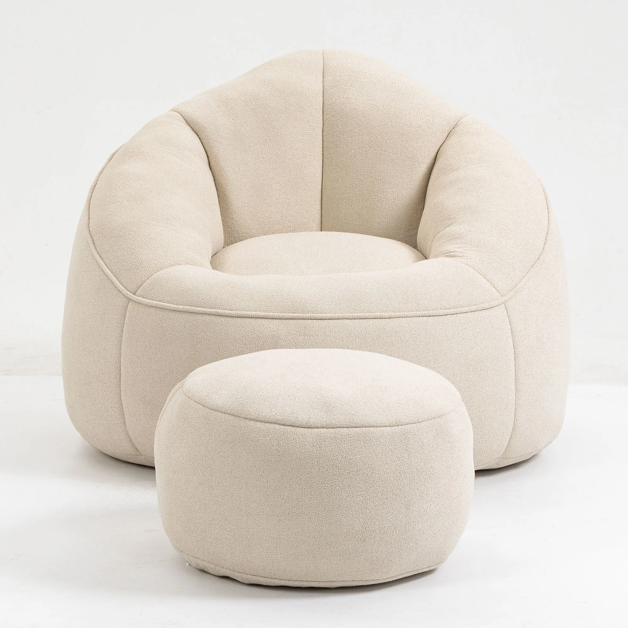 Compressed Padded Foam Bean Foam Footrest Bean Bag Chair Adult Pressure Sofa With Bag Express worldwide Buy-one-get-one-free Bean Chair With High Material Padding Bag Bedding