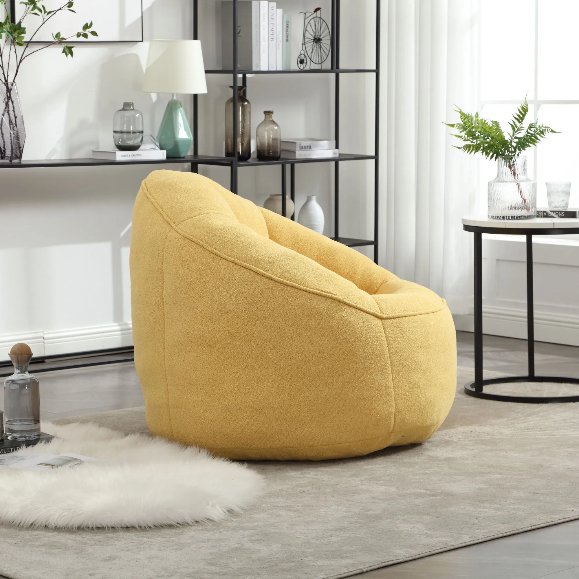Compressed Padded Foam Bean Foam Footrest Bean Bag Chair Adult Pressure Sofa With Bag Express worldwide Buy-one-get-one-free Bean Chair With High Material Padding Bag Bedding