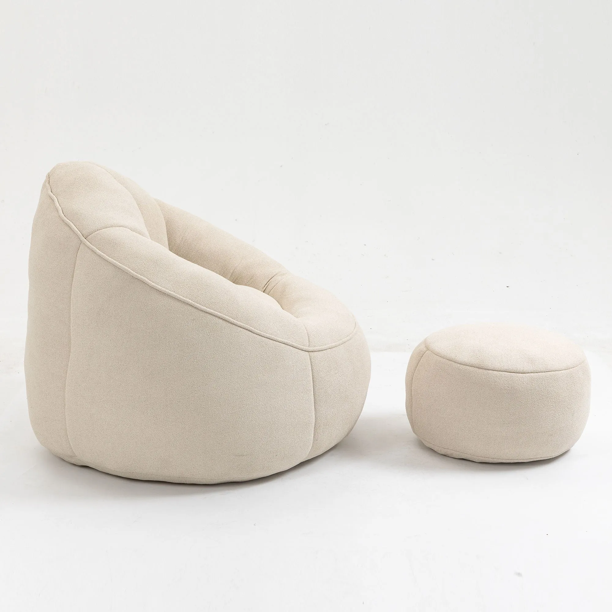 Compressed Padded Foam Bean Foam Footrest Bean Bag Chair Adult Pressure Sofa With Bag Express worldwide Buy-one-get-one-free Bean Chair With High Material Padding Bag Bedding